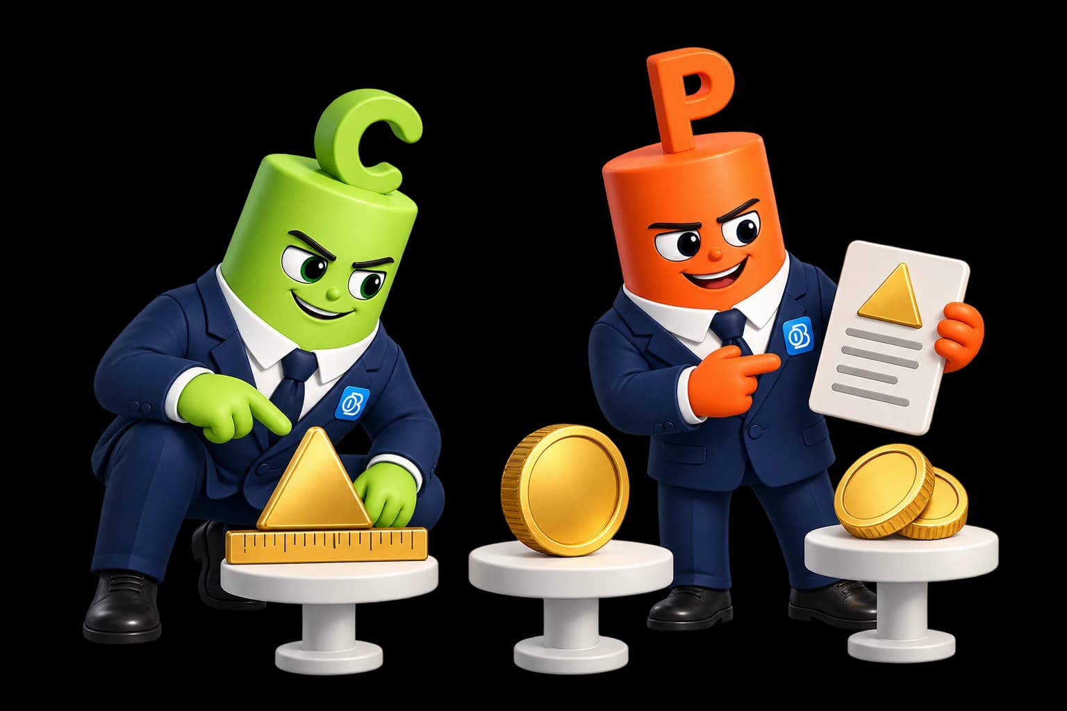 The mascots separate Strike €10, market price €12, and the separately shown option premium.